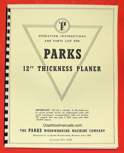 Parks wood thickness - 12",