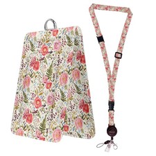 Porte-badge Rose avec