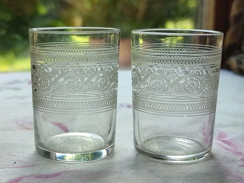 Anciens verres liqueur - verres,