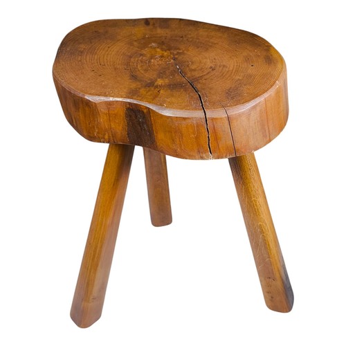 Ancien tabouret trépied - , de