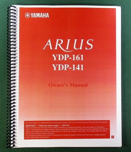 Yamaha ydp 161 - yamaha, owner's