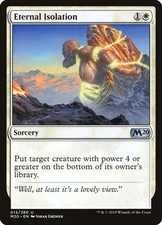 Eternal Isolation 15 M20 Sorcery White Johan Grenier 2019 MTG