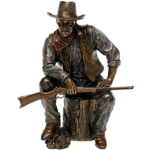 Statue cowboy western en - statue,