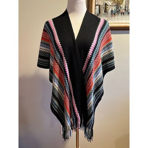 Missoni chevron open poncho - missoni,