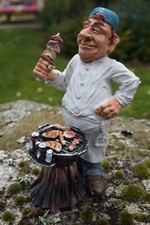 01499751 FIGURINE  CARICATURE  HUMORISTIQUE BARBECUE WEBER BARBEC  CUISTO CHEF
