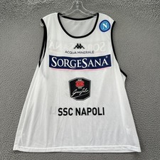 SSC Napoli Jersey Mens XL Serie A Soccer Training Vest Mesh Breathe Napoli