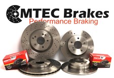 Mercedes SLK 350 R171 04-12 Avant Arrière Disques de Frein & Plaquettes Perforé