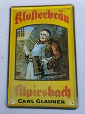 Tole peinte bombée bière