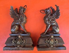 Chenet Cheminée fonte de fer