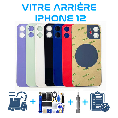 Vitre verre arrière iphone - vitre,