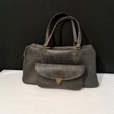 Ancienne sacoche en cuir - XXe