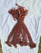 Rare old fishing net length 30 meters H 1.70m 36 floats 6 kg Brittany