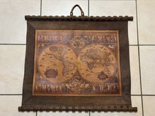 Toile 70x60cm Map Monde