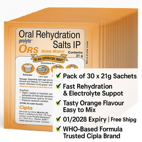 Cipla prolyte ors - 21g, x