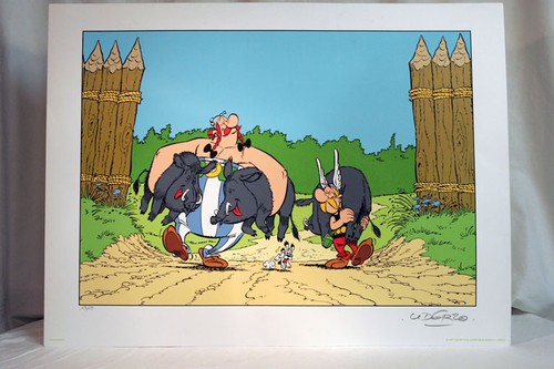 Sérigraphie astérix obélix - sérigraphie,