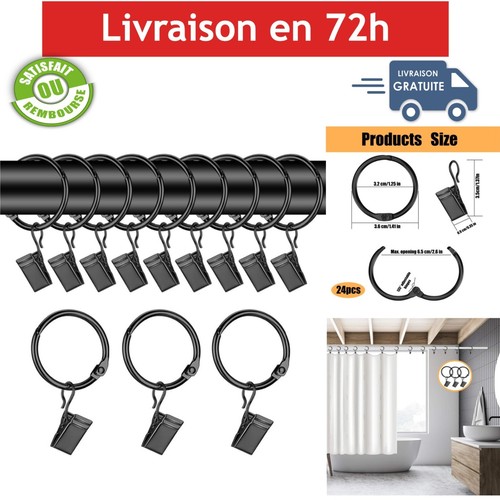 Anneaux rideaux avec - anneaux,