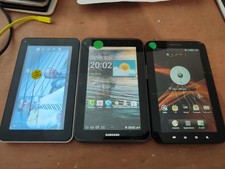📱Lot 3 Tablettes Samsung Tab/Tab 2 Logicom Vendu HS Pour Pièces/Réparation