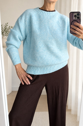 100 mohair baby blue fuzzy - mohair,