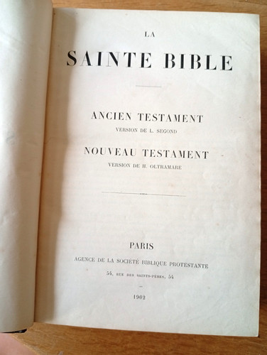 Sainte bible version de - bible...version,