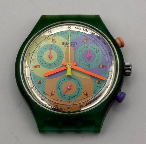 Vintage swatch montre chrono - swatch,