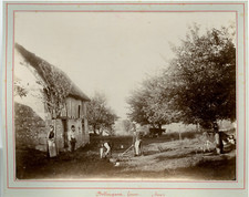 France, Bellengaux, farm vintage print, France citrate print 17x22 Cir