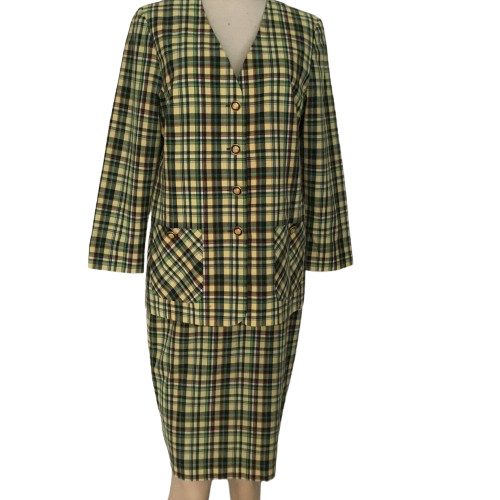 Tailleur jupe carreaux - tailleur,