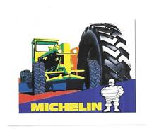 RARE / STICKER - MICHELIN: CONSTRUCTION MACHINE BIBENDUM TRACTOR TIRE / STICKERS