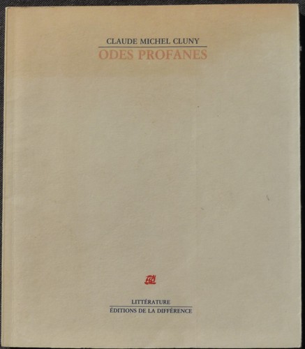 Odes profanes claude - odes,