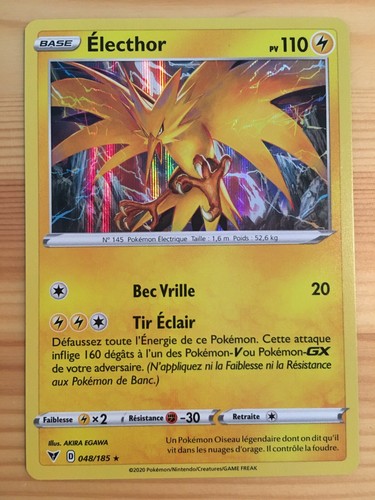 Carte pokémon holo electhor - carte,