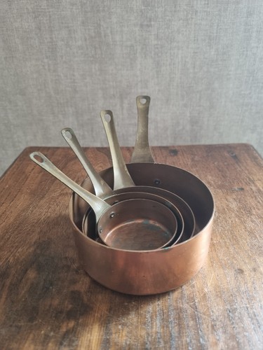 Set mini casseroles cuivre - casseroles,