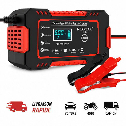 Chargeur batterie voiture - chargeur, de