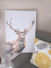 Ikea Pjatteryd Canvas Deer Multicolor 19 3/4"×27 1/2" 05-180-07