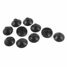 Aquarium Plastic 2cm Diameter Suction Cup Sucker Black 10 Pcs