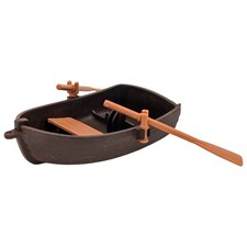Playmobil bateau marron rames