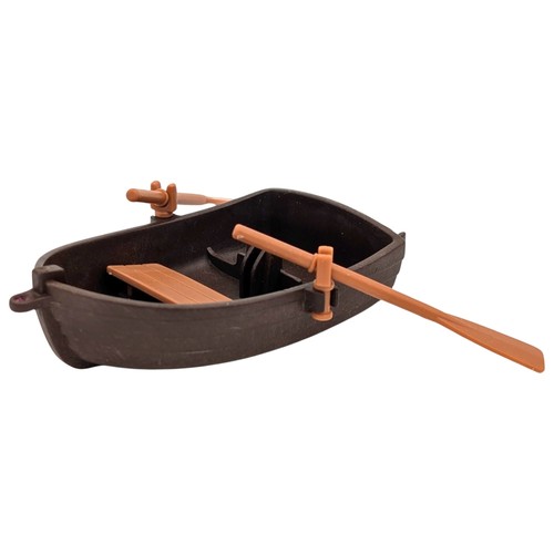 Playmobil bateau marron rames