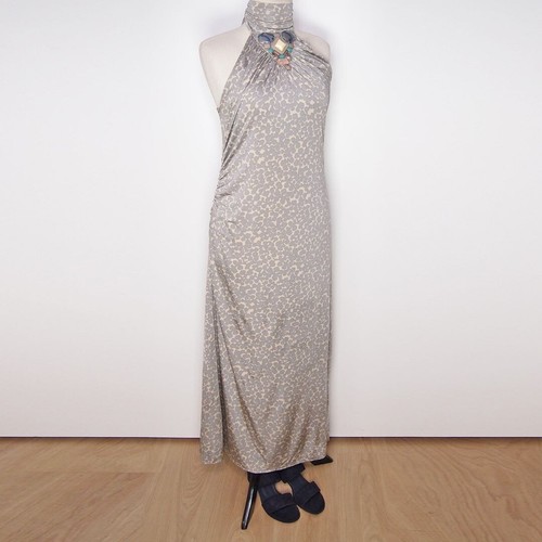 Robe maxi maliparmi grise - maxi, en