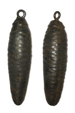 Lot de 2 Poids d'horloge coucou, forêt noire 400-390g (anciens sans marque)