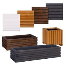 Bacs à Fleurs Bois Utilisation Balcon Kit pour Planter Bac Pot Cache-Pot Fenêtre