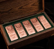 Pack De 5 Lingot De Cuivre 1kg