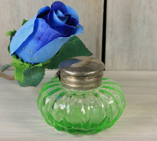 Encrier ancien verre - encrier, en