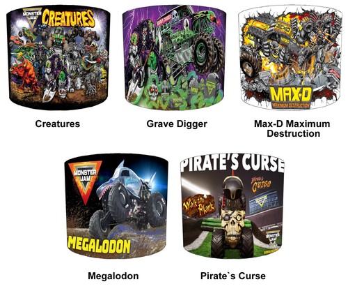 Monster jam truck abat jour - monster,