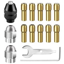 15 Pièces Mandrin Auto-Serre Compatible Dremel Kit Remplacement 4486 4485 ave...
