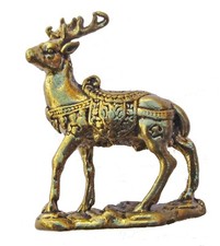 Brass Deer Animal Collection Statuette Figure