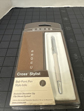 Cross ivory Stylist Ballpoint Pen Stylo Bille swarovski Crystal Ball
