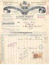 Invoice.AM24162.Lyon.1929.A Bourret.Saws.Wood ribbon