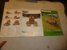 Old tractor crawler alpine mulag mower rm40 winter insert mower