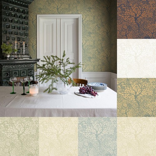 Papier peint floral galerie - papier,