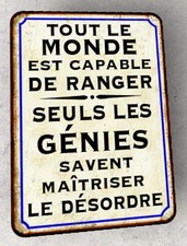 plaque métal vintage Seuls