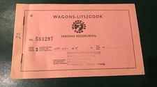 Ancien Billet Train Ticket Wagons-lits Cook Danemark