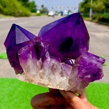 2.26LB Natural Amethyst geode quartz clustercrystal specimen Healing